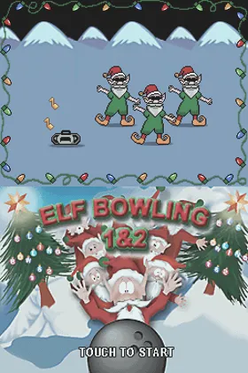 Elf Bowling 1 & 2 (USA) screen shot title